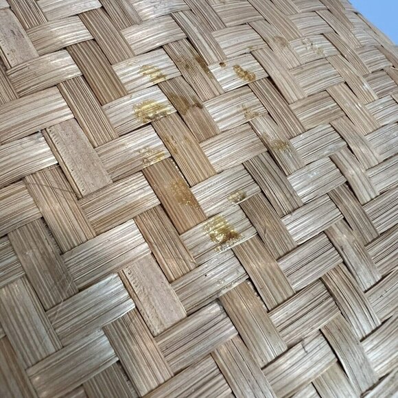 2 Vintage 70s Oval Wooden Wall Art Flowers Polynesian Tiki Boho Chic 10" - Picture 11 of 15